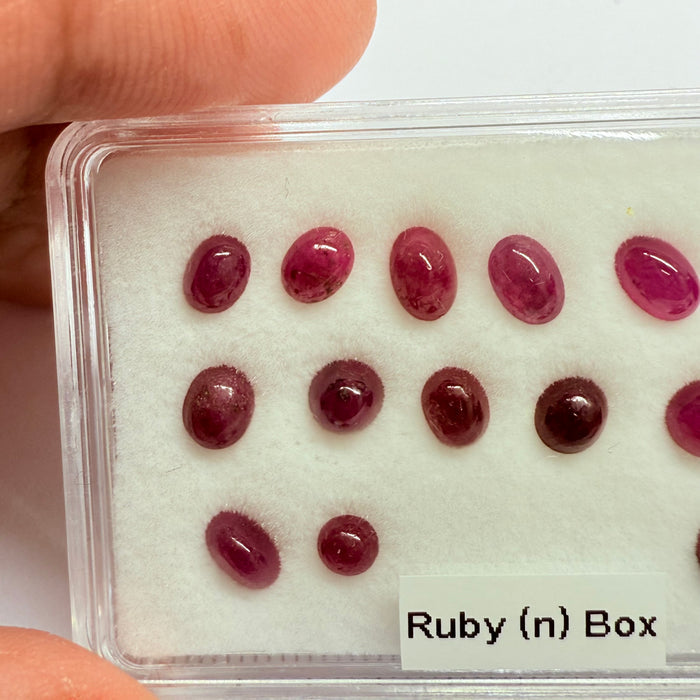 Ruby Box, Tanzania, Untreated Unheated, great for rings, pendants or even a bracelet