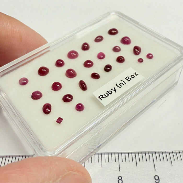 Ruby Box, Tanzania, Untreated Unheated, great for rings, pendants or even a bracelet