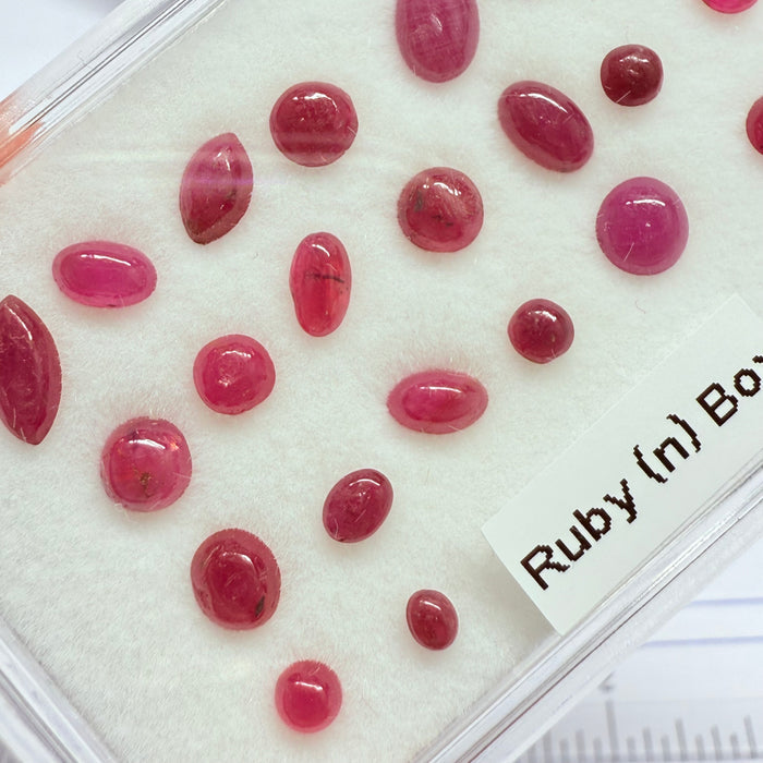 Ruby Box, Tanzania, Untreated Unheated, great for rings, pendants or even a bracelet