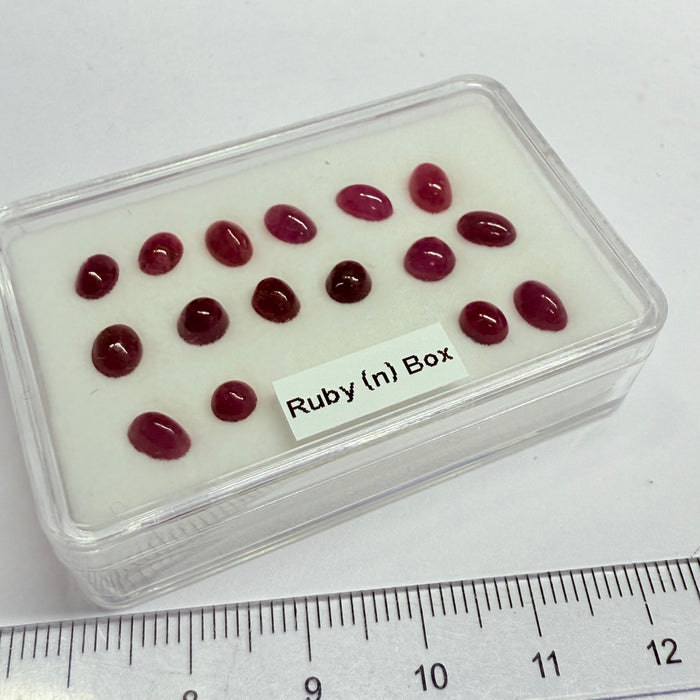 Ruby Box, Tanzania, Untreated Unheated, great for rings, pendants or even a bracelet