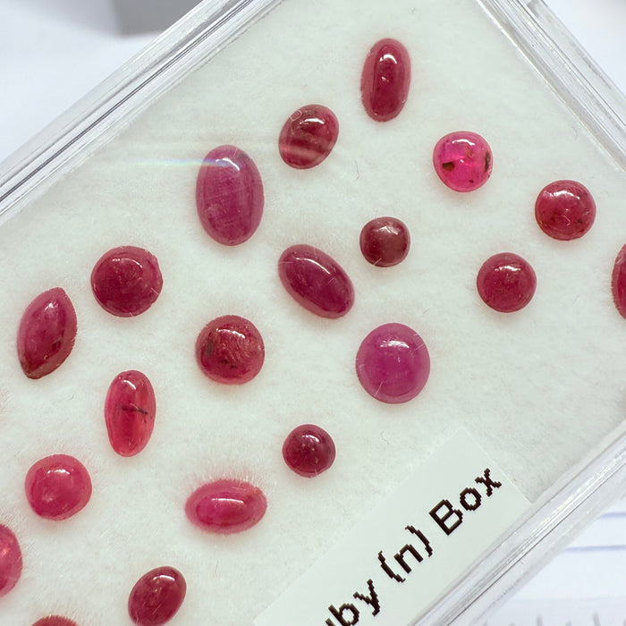 Ruby Box, Tanzania, Untreated Unheated, great for rings, pendants or even a bracelet