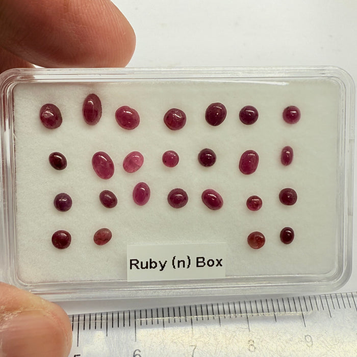 Ruby Box, Tanzania, Untreated Unheated, great for rings, pendants or even a bracelet