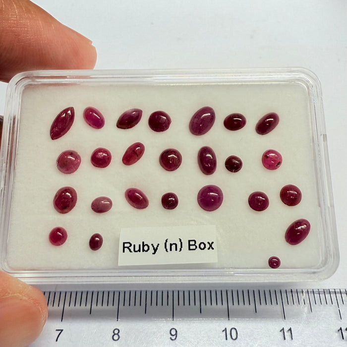 Ruby Box, Tanzania, Untreated Unheated, great for rings, pendants or even a bracelet