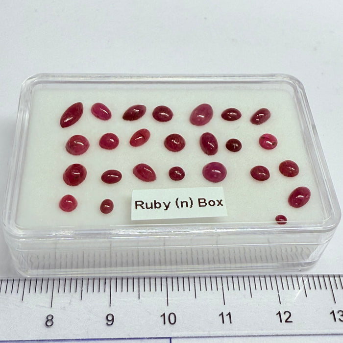 Ruby Box, Tanzania, Untreated Unheated, great for rings, pendants or even a bracelet