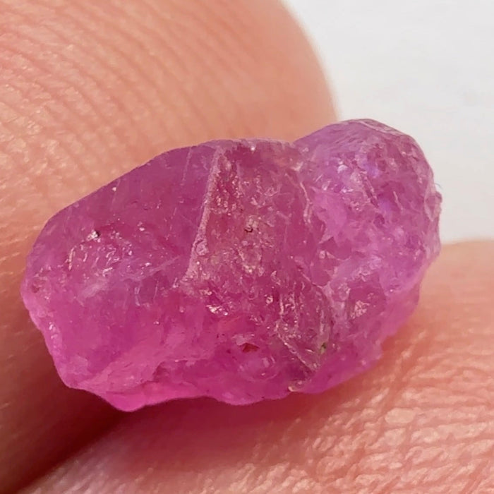 Ruby Crystal, 2.43ct, Tanzania, Untreated Unheated, specimen grade, small 8.9mm across, photos in different lights as usual