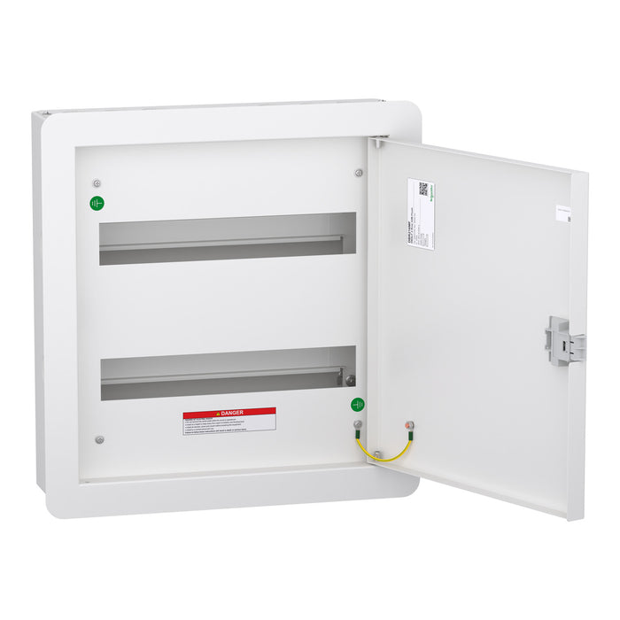 Schneider Electric DBSeT DBR216MF 100 A Flush-Mount Distribution Board – 2-Row, 32-Module (DBR216MF)