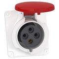 Schneider Electric PKF32F434 PratiKa Industrial Socket – 32A, 3P+E (4-Pin), 380–415VAC, IP44, Angled Panel Mount