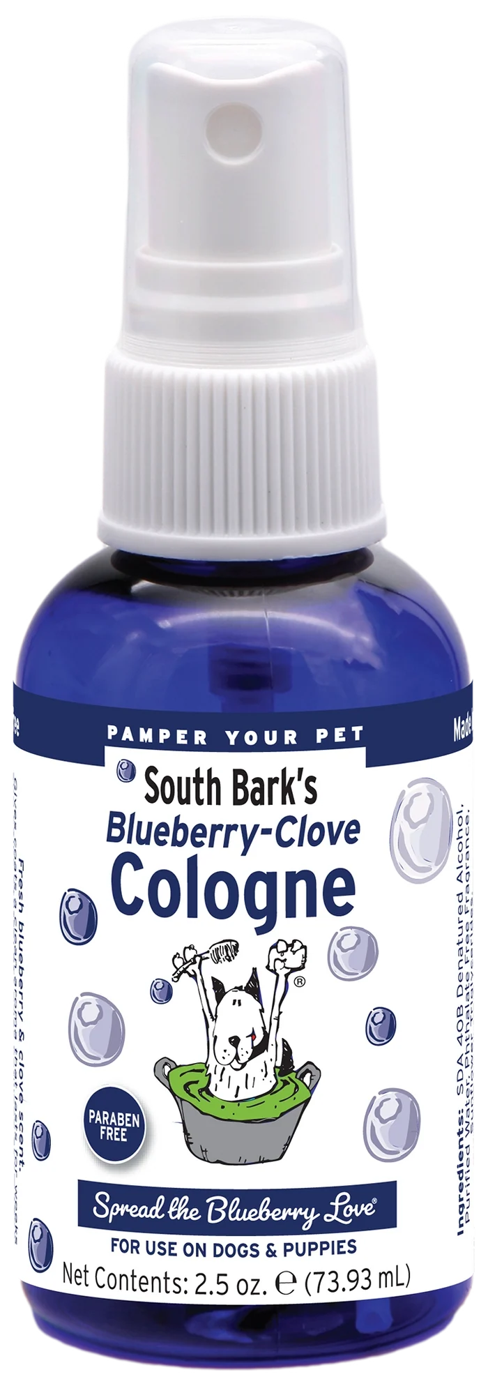 Showseason 2.5 oz. South Bark Blueberry Clove Pet Cologne