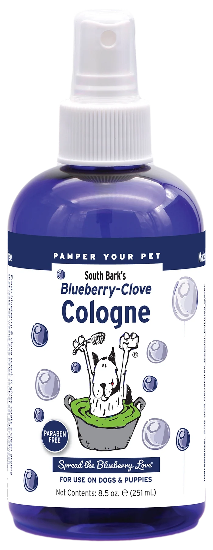 Showseason 8.5 oz. South Bark Blueberry Clove Pet Cologne