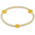 Enewton Signature Cross 3mm Canary Bracelet