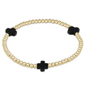Enewton Signature Cross 3mm Onyx Bracelet