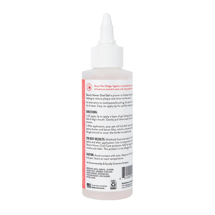 Skout's Honor Oral Gel: Peanut Butter & Bacon 4oz