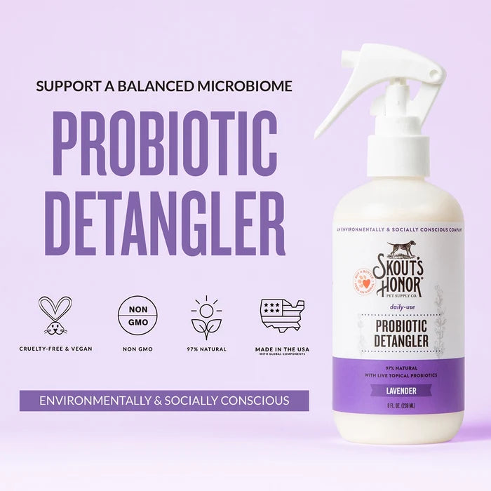 Skout's Honor Probiotic Daily Use Detangler Lavender 8 oz