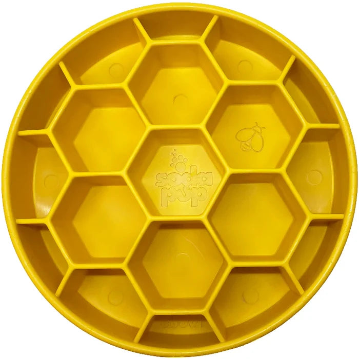 SodaPup Honeycomb eBowl Enrichment Bowl Slow Feeder for Dogs 8"