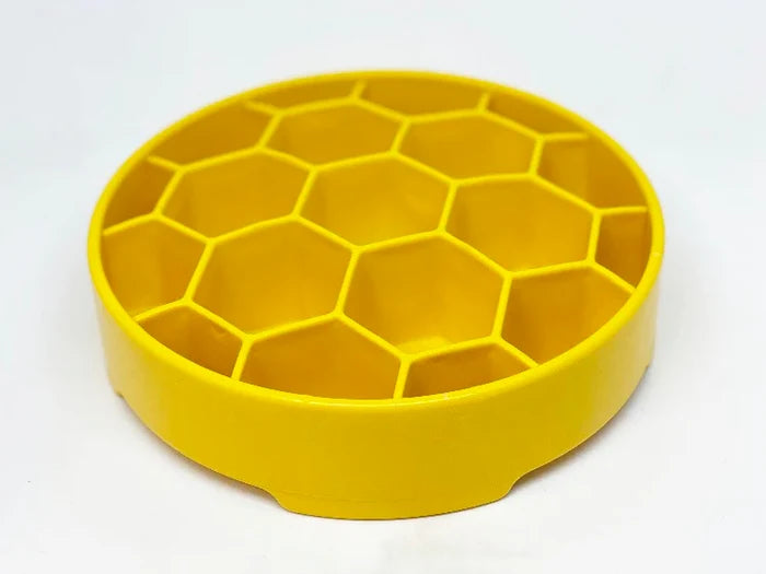 SodaPup Honeycomb eBowl Enrichment Bowl Slow Feeder for Dogs 8"