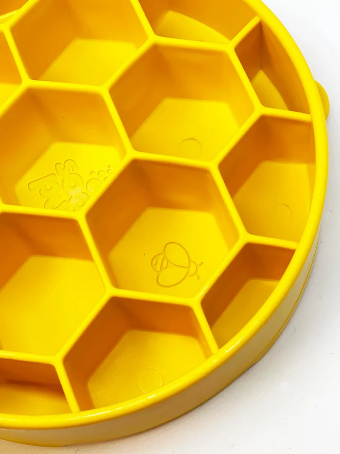 SodaPup Honeycomb eBowl Enrichment Bowl Slow Feeder for Dogs 8"
