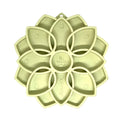 SodaPup Mandala Softie eTray Enrichment Feeder for Dogs Pastel Green 8"