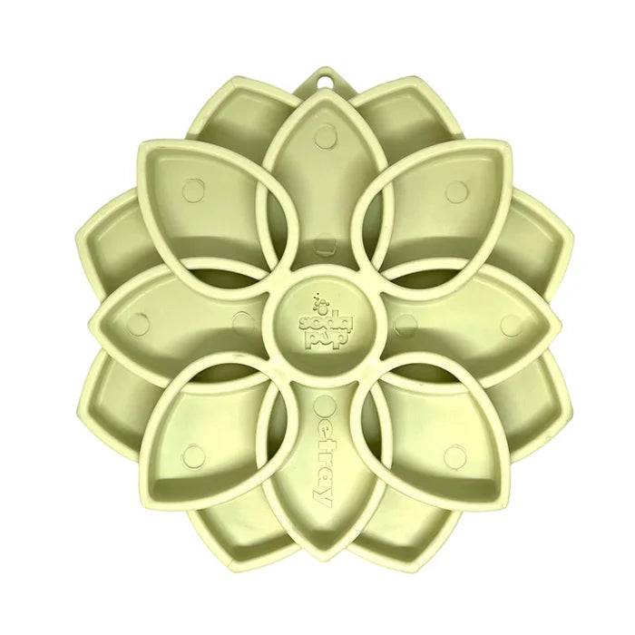 SodaPup Mandala Softie eTray Enrichment Feeder for Dogs Pastel Green 8"