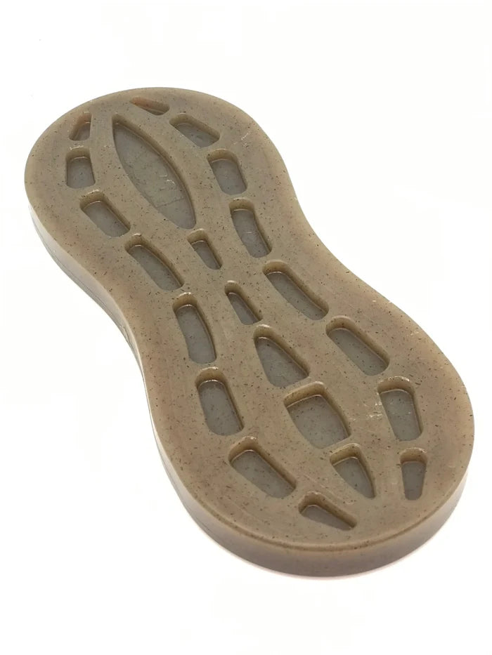 SodaPup Nylon Peanut Ultra Durable Dog Chew Toy Brown 7"