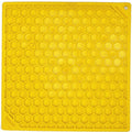 SodaPup TPE eMat Enrichment Lick Mat Honeycomb Yellow Large 8"