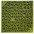 SodaPup TPE eMat Enrichment Lick Mat Jigsaw Green Large 8"