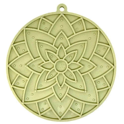 SodaPup TPE eMat Lotus Enrichment Lick Mat Pastel Green