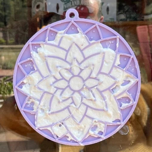 SodaPup TPE eMat Lotus Enrichment Lick Mat Pastel Green