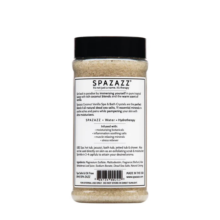 Spazazz Coconut Vanila Crystals 17oz 482g