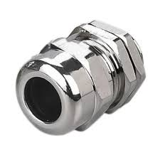 Steel Cable Gland – M42 × 1.5, Nickel-Plated Metal Gland for Industrial and Electrical Cable Termination