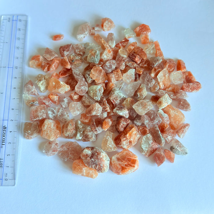 Sunstone Lot Cab/bead rough, or set in jewellery as is, 199.20gm, Tanzania, Untreated Unheated