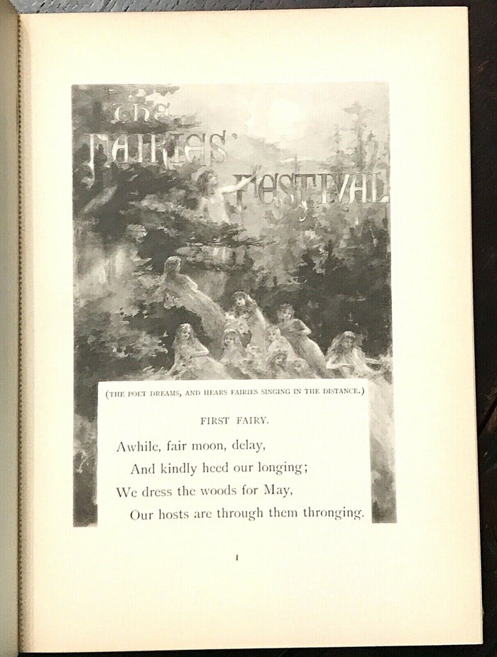 THE FAIRIES' FESTIVAL - Randall, 1st 1895 - FAIRY FAE ELVES ILLUSTRATED SCARCE