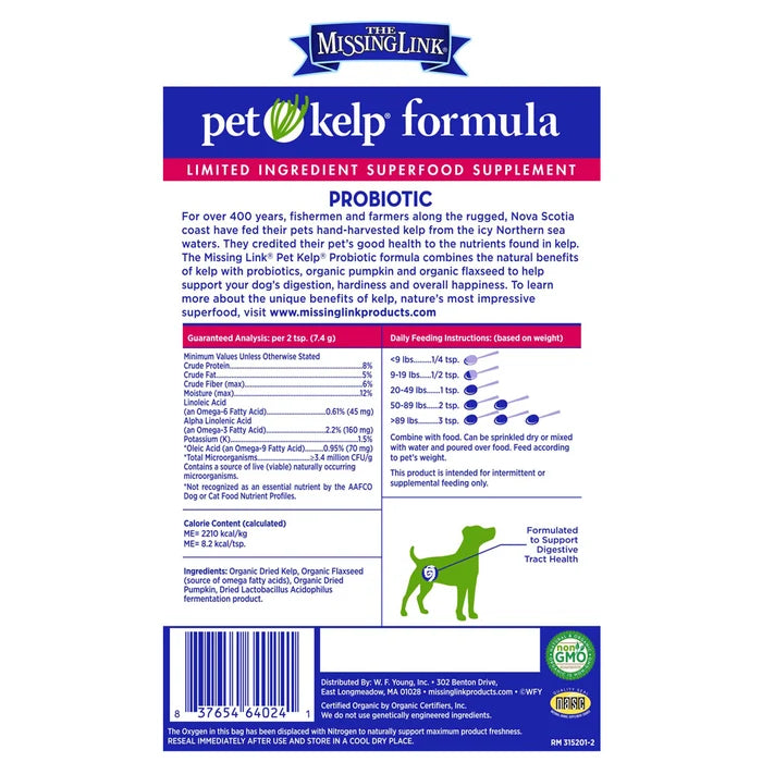 The Missing Link - Pet Kelp Probiotic 8oz