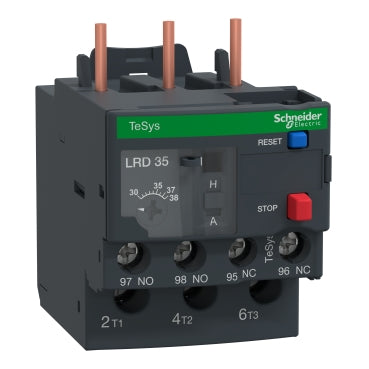 Thermal Overload Relay, Adjustable 12–18A, Class 10A, For TeSys D Contactors – Schneider Electric LRD21
