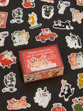 These Cats Are Up To Something – Mini Vinyl Sticker Set (42 Stickers)