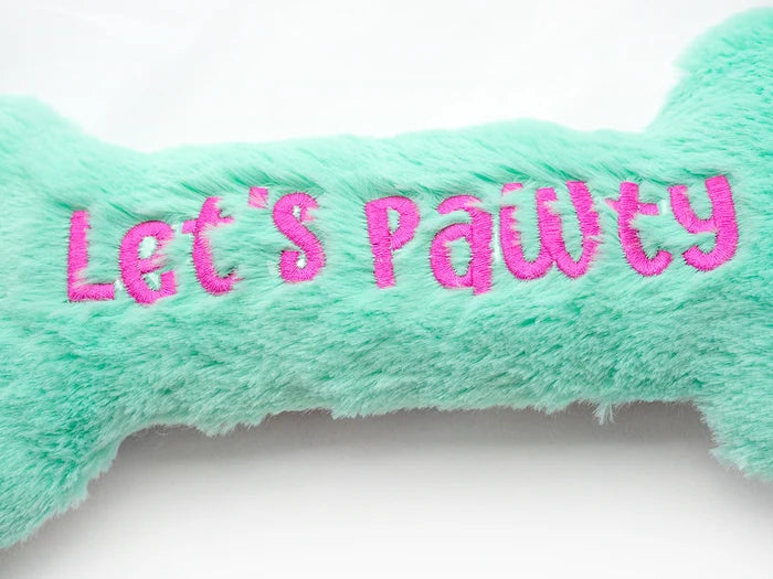 ThoozyPet Birthday Bone Large Plush Dog Toy 11"