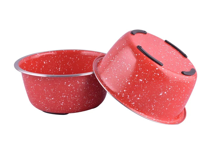 ThoozyPet Camping Bowls 28 oz Red
