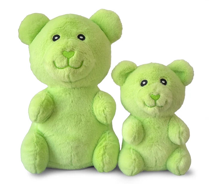 ThoozyPet Gummy Bear Plush Dog Toy Green 10"