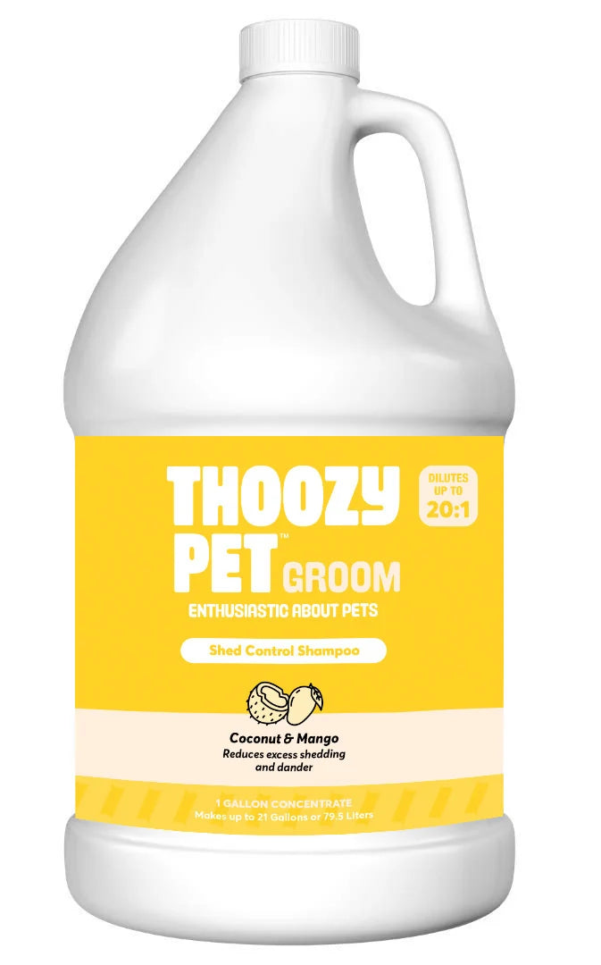 ThoozyPet Shed Control Shampoo Coconut & Mango 1 Gallon