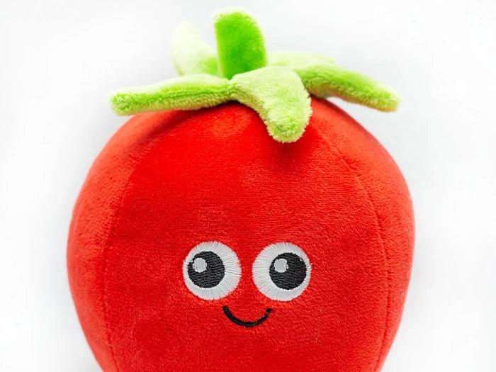 ThoozyPet Tomato Plush Dog Toy 5.5"