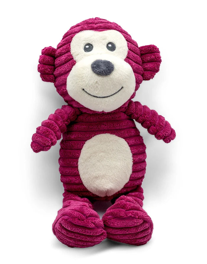 ThoozyPet Tuff & Cuddly Monkey Plush Dog Toy 12.5"