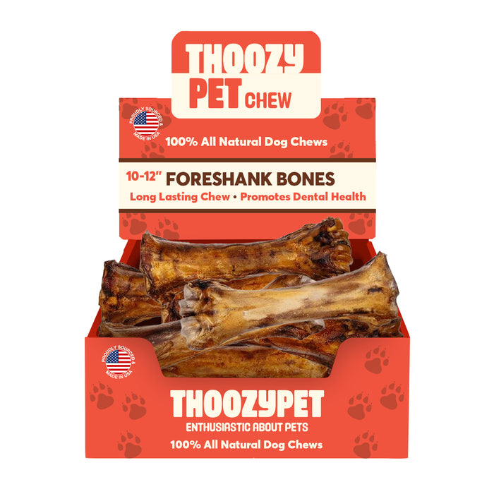 ThoozyPet USA-Sourced Foreshank Bone Dog Chews 10-12" 12ct