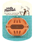Totally Pooched Stuff'n Brush Ball, 3", Orange