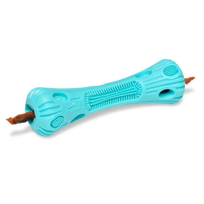 Totally Pooched Stuff'n Brush Stick, 9", Teal