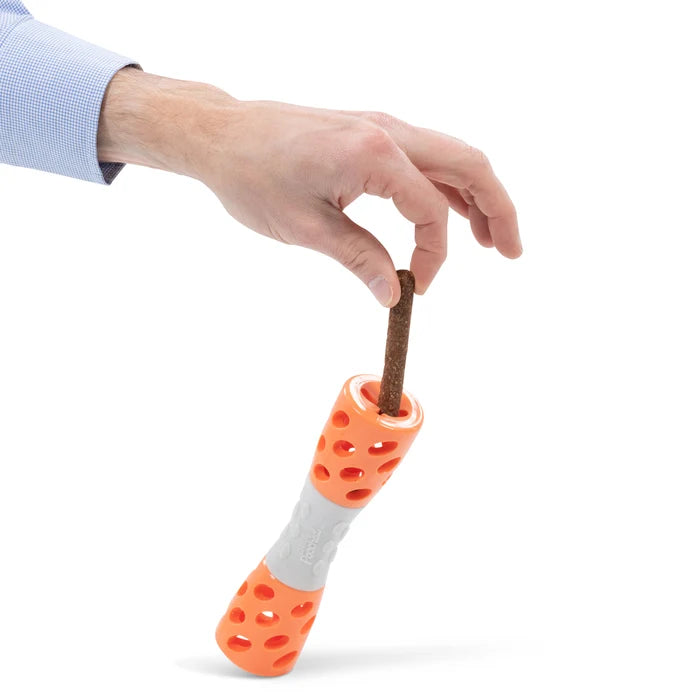 Totally Pooched Toss 'n Stuff Hourglass, 7", Orange