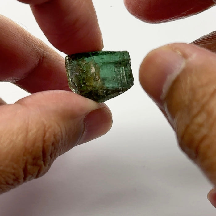 Tourmaline Crystal, 5.90gm, Untreated Unheated, cab/specimen grade, closed c axis