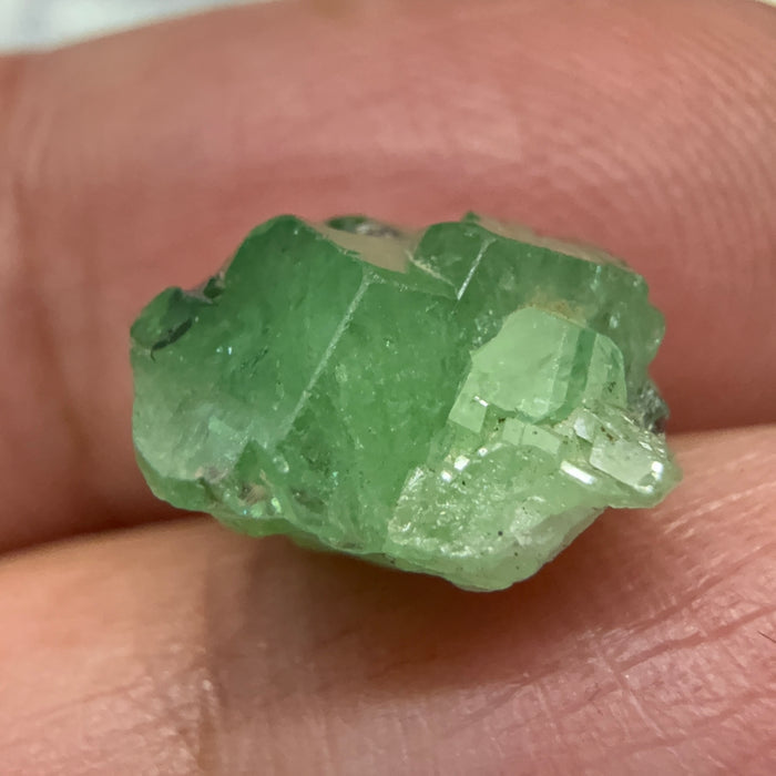 Tsavorite Crystal on Matrix. 6.87ct, Merelani. Tanzania, Untreated Unheated