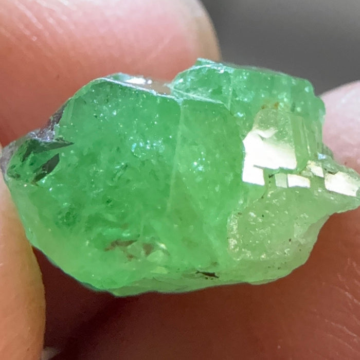 Tsavorite Crystal on Matrix. 6.87ct, Merelani. Tanzania, Untreated Unheated