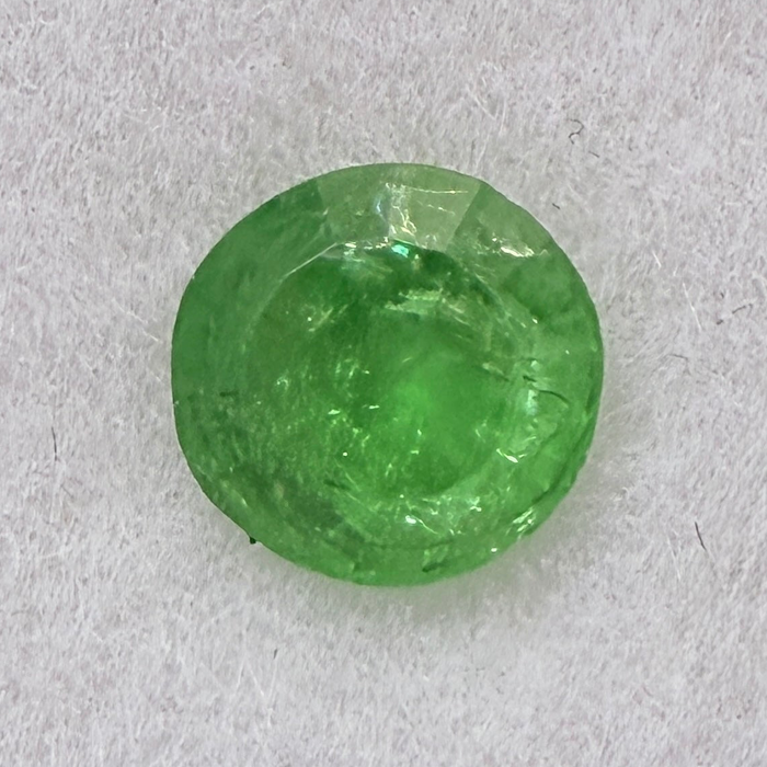 Tsavorite Garnet, 0.35ct, Kenya, Unheated Untreated, native cut.