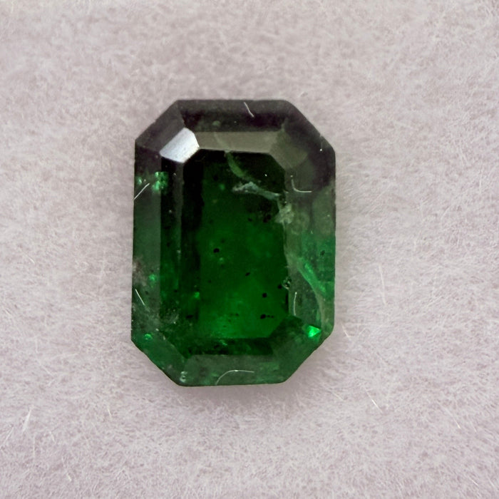 Tsavorite Garnet, 0.66ct, Kenya, Unheated Untreated, native cut.