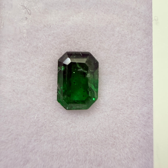 Tsavorite Garnet, 0.66ct, Kenya, Unheated Untreated, native cut.